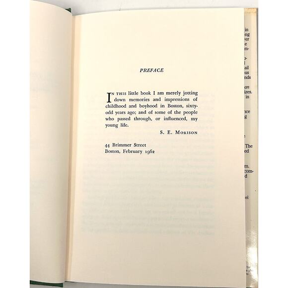 One Boy's BOSTON 1887-1901 Hardcover Book by Samuel Morison - Picture 6 of 10